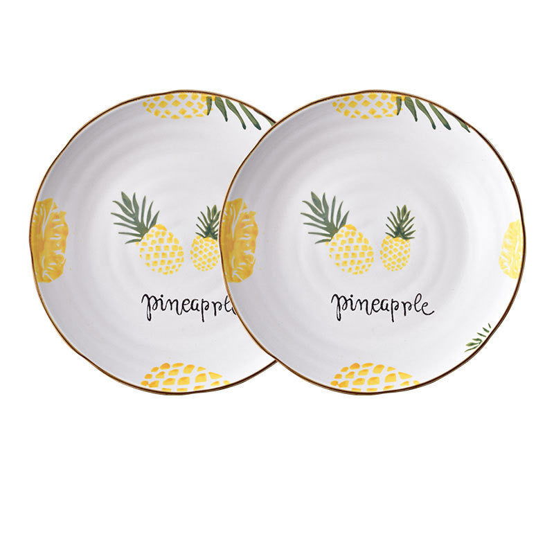 Plate Dish Plate Household Ceramic Dish Dinner Plate Net Celebrity Creative Square Plate Japanese Disc Tableware Set - Grand Goldman