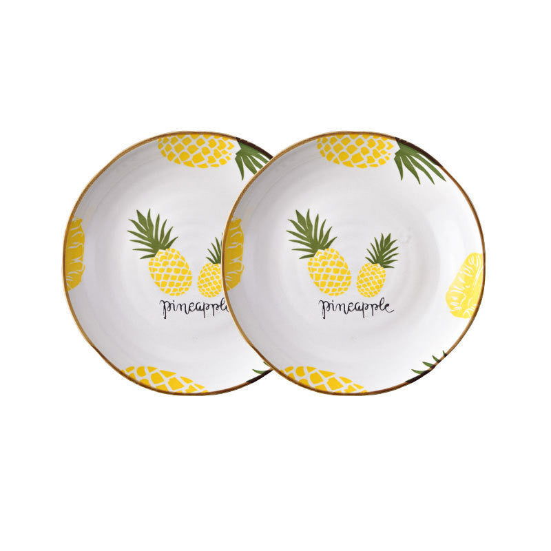 Plate Dish Plate Household Ceramic Dish Dinner Plate Net Celebrity Creative Square Plate Japanese Disc Tableware Set - Grand Goldman