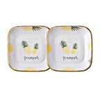 Plate Dish Plate Household Ceramic Dish Dinner Plate Net Celebrity Creative Square Plate Japanese Disc Tableware Set - Grand Goldman