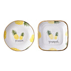 Plate Dish Plate Household Ceramic Dish Dinner Plate Net Celebrity Creative Square Plate Japanese Disc Tableware Set - Grand Goldman