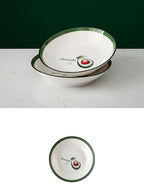 Plate Dish Plate Household Ceramic Dish Dinner Plate Net Celebrity Creative Square Plate Japanese Disc Tableware Set - Grand Goldman