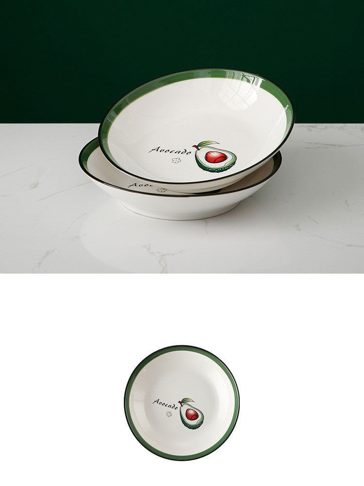 Plate Dish Plate Household Ceramic Dish Dinner Plate Net Celebrity Creative Square Plate Japanese Disc Tableware Set - Grand Goldman