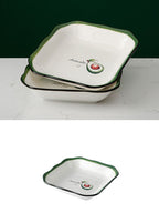 Plate Dish Plate Household Ceramic Dish Dinner Plate Net Celebrity Creative Square Plate Japanese Disc Tableware Set - Grand Goldman