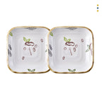 Plate Dish Plate Household Ceramic Dish Dinner Plate Net Celebrity Creative Square Plate Japanese Disc Tableware Set - Grand Goldman