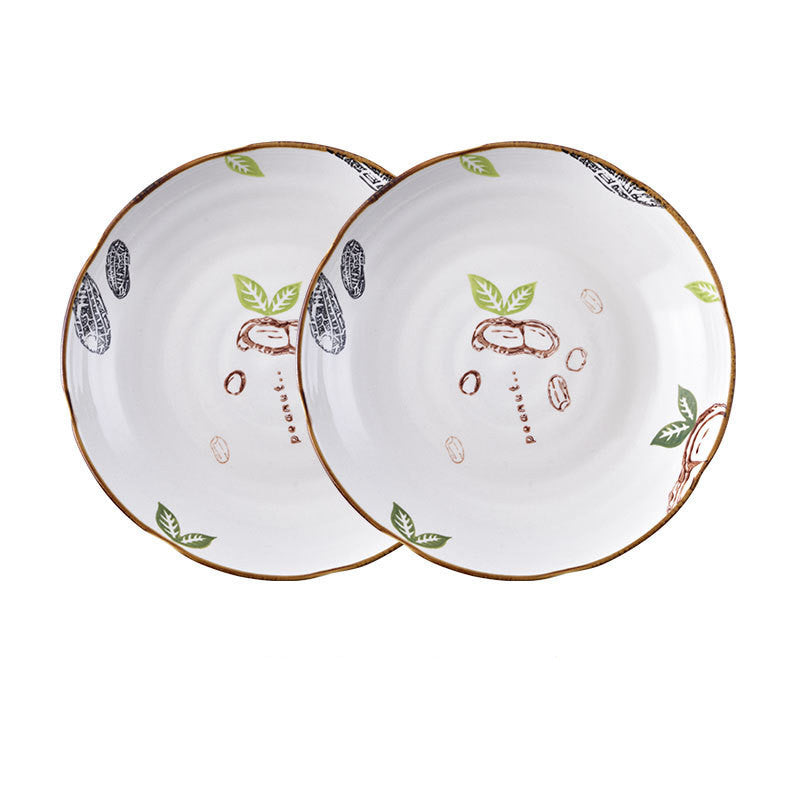Plate Dish Plate Household Ceramic Dish Dinner Plate Net Celebrity Creative Square Plate Japanese Disc Tableware Set - Grand Goldman