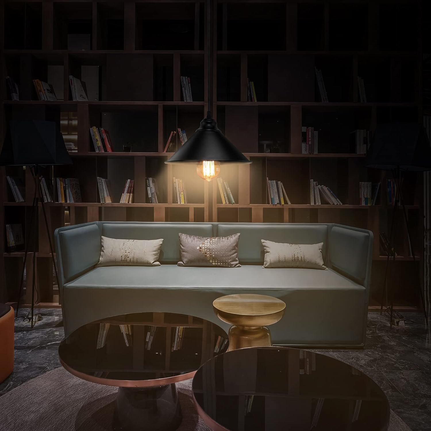 Plug in Pendant Light, Industrial Hanging Light with Plug in Cord On/Off Switch, Farmhouse Pendant Light with Plug in Cord, Vintage Pendant Light Fixture, Hanging Lamps - Grand Goldman