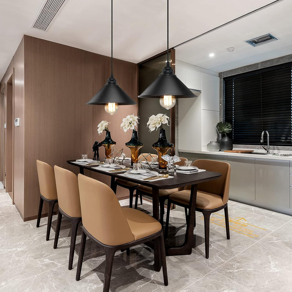 Plug in Pendant Light, Industrial Hanging Light with Plug in Cord On/Off Switch, Farmhouse Pendant Light with Plug in Cord, Vintage Pendant Light Fixture, Hanging Lamps - Grand Goldman