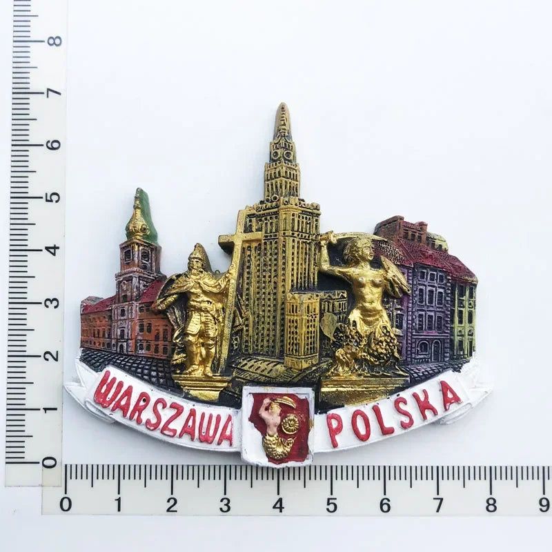 Poland Wavel Castle KRAKOW Fridge Magnets Wroclaw Castle Tourist Souvenirs Magnetic Sticker Home Decoration Polska Gifts Idea - Grand Goldman