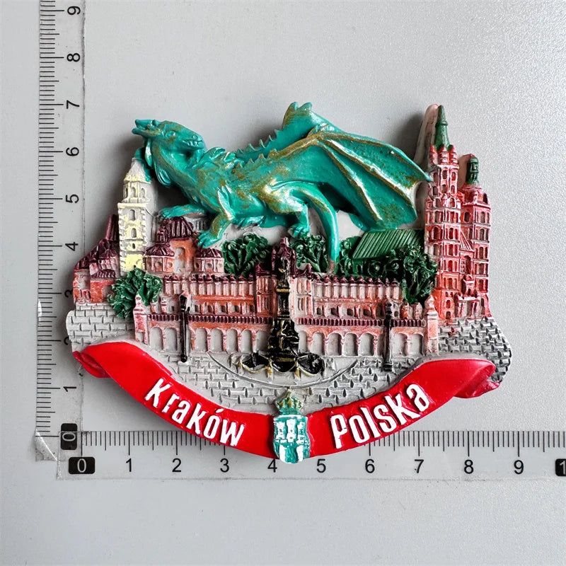 Poland Wavel Castle KRAKOW Fridge Magnets Wroclaw Castle Tourist Souvenirs Magnetic Sticker Home Decoration Polska Gifts Idea - Grand Goldman