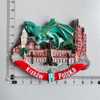Poland Wavel Castle KRAKOW Fridge Magnets Wroclaw Castle Tourist Souvenirs Magnetic Sticker Home Decoration Polska Gifts Idea - Grand Goldman
