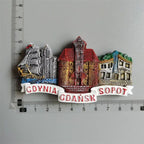 Poland Wavel Castle KRAKOW Fridge Magnets Wroclaw Castle Tourist Souvenirs Magnetic Sticker Home Decoration Polska Gifts Idea - Grand Goldman