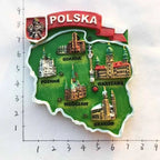 Poland Wavel Castle KRAKOW Fridge Magnets Wroclaw Castle Tourist Souvenirs Magnetic Sticker Home Decoration Polska Gifts Idea - Grand Goldman