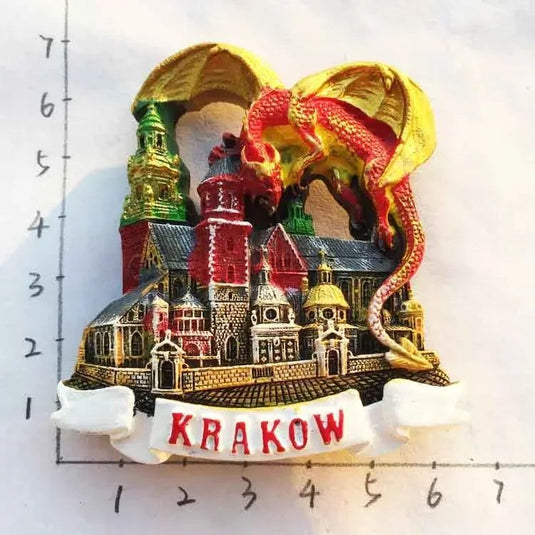 Poland Wavel Castle KRAKOW Fridge Magnets Wroclaw Castle Tourist Souvenirs Magnetic Sticker Home Decoration Polska Gifts Idea - Grand Goldman