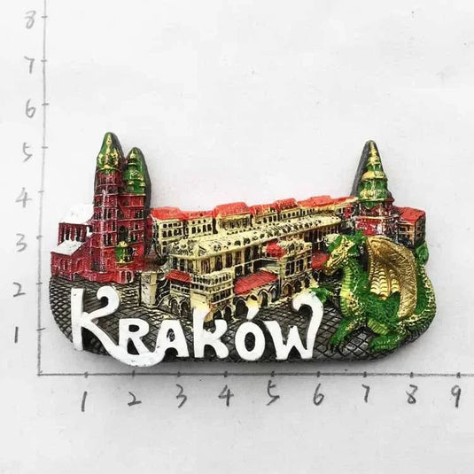 Poland Wavel Castle KRAKOW Fridge Magnets Wroclaw Castle Tourist Souvenirs Magnetic Sticker Home Decoration Polska Gifts Idea - Grand Goldman