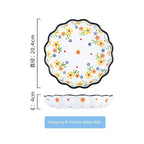 Polish Lace Bowl Home Use Set Good-looking Ceramic Nordic Bowl Plate Tableware Binaural - Grand Goldman