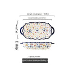 Polish Lace Bowl Home Use Set Good-looking Ceramic Nordic Bowl Plate Tableware Binaural - Grand Goldman