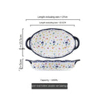 Polish Lace Bowl Home Use Set Good-looking Ceramic Nordic Bowl Plate Tableware Binaural - Grand Goldman