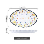 Polish Lace Bowl Home Use Set Good-looking Ceramic Nordic Bowl Plate Tableware Binaural - Grand Goldman