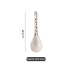 Polish Lace Bowl Home Use Set Good-looking Ceramic Nordic Bowl Plate Tableware Binaural - Grand Goldman