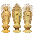 Poplar Wood Carving Buddha Figure Carving - Grand Goldman