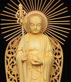 Poplar Wood Carving Buddha Figure Carving - Grand Goldman