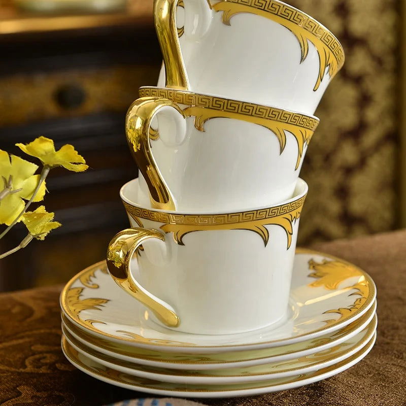 Porcelain Luxury Giveaways Dinner Sets 58pcs Dinner Set Coffee Set Dishes Bowl Spoon And Plates - Grand Goldman