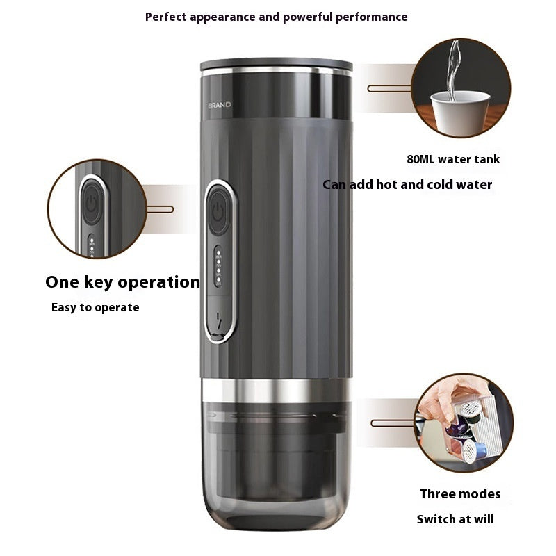 Portable Automatic Espresso Capsule Coffee Machine - Grand Goldman