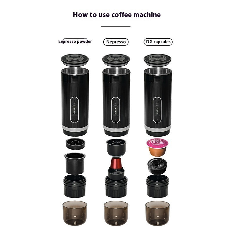 Portable Automatic Espresso Capsule Coffee Machine - Grand Goldman