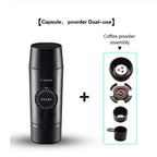 Portable Rechargeable Battery Espresso Machine Travel Car Coffee Powder Capsule Dual-Use Electric Mini - Grand Goldman