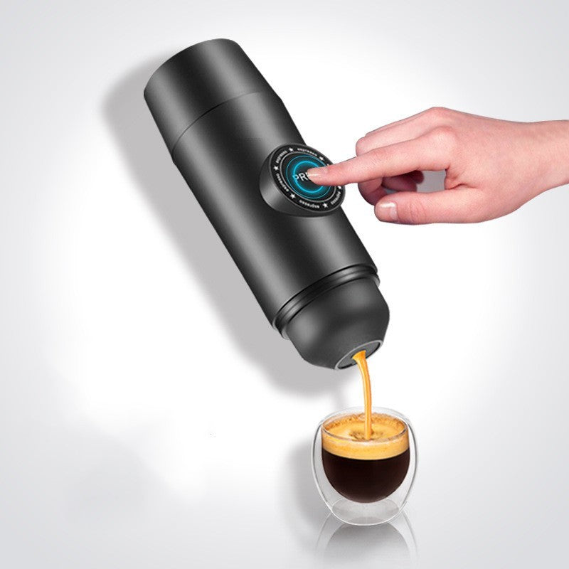Portable Rechargeable Battery Espresso Machine Travel Car Coffee Powder Capsule Dual-Use Electric Mini - Grand Goldman