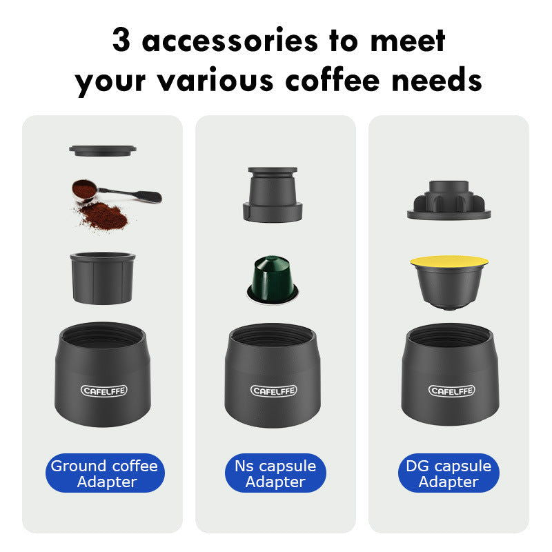 Portable Three In One Travel Hand Press Coffee Machine - Grand Goldman