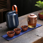 Portable Travel Kung Fu Tea Set Small Set Ceramic Simple Tea Set - Grand Goldman