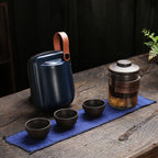 Portable Travel Kung Fu Tea Set Small Set Ceramic Simple Tea Set - Grand Goldman