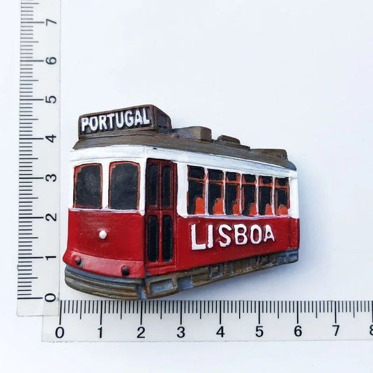 Portugal Fridge Magnet Tourist Souvenir Crafts In Lisbon Tram Cock Portugal Resin Painted Magnet Refrigerator Sticker Collection - Grand Goldman