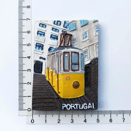 Portugal Fridge Magnet Tourist Souvenir Crafts In Lisbon Tram Cock Portugal Resin Painted Magnet Refrigerator Sticker Collection - Grand Goldman