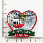 Portugal Fridge Magnets Souvenir Lisbon Tramway Madeira Resin Magnetic Refrigerator Stickers Tourist Souvenir Home Decorations - Grand Goldman