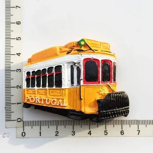 Portugal Fridge Magnets Souvenir Lisbon Tramway Madeira Resin Magnetic Refrigerator Stickers Tourist Souvenir Home Decorations - Grand Goldman