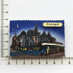 Portugal Fridge Magnets Souvenir Lisbon Tramway Madeira Resin Magnetic Refrigerator Stickers Tourist Souvenir Home Decorations - Grand Goldman