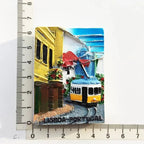 Portugal Fridge Magnets Souvenir Lisbon Tramway Madeira Resin Magnetic Refrigerator Stickers Tourist Souvenir Home Decorations - Grand Goldman