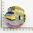 Portugal Fridge Magnets Souvenir Lisbon Tramway Madeira Resin Magnetic Refrigerator Stickers Tourist Souvenir Home Decorations - Grand Goldman