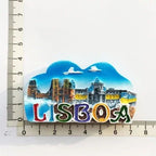 Portugal Fridge Magnets Souvenir Lisbon Tramway Madeira Resin Magnetic Refrigerator Stickers Tourist Souvenir Home Decorations - Grand Goldman
