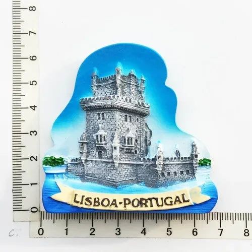 Portugal Fridge Magnets Souvenir Lisbon Tramway Madeira Resin Magnetic Refrigerator Stickers Tourist Souvenir Home Decorations - Grand Goldman