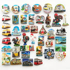 Portugal Fridge Magnets Souvenir Lisbon Tramway Madeira Resin Magnetic Refrigerator Stickers Tourist Souvenir Home Decorations - Grand Goldman