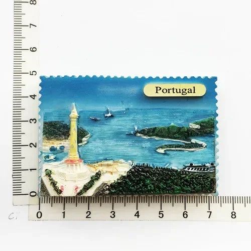 Portugal Fridge Magnets Souvenir Lisbon Tramway Madeira Resin Magnetic Refrigerator Stickers Tourist Souvenir Home Decorations - Grand Goldman