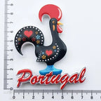 Portugal Fridge Magnets Tourist Souvenir Portuguese Cock Lisboa Tram Guitar Magnetic Refrigerator Sticker Collection Travel Gift - Grand Goldman