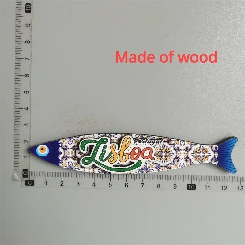 Portugal Fridge Magnets Tourist Souvenir Portuguese Cock Lisboa Tram Guitar Magnetic Refrigerator Sticker Collection Travel Gift - Grand Goldman