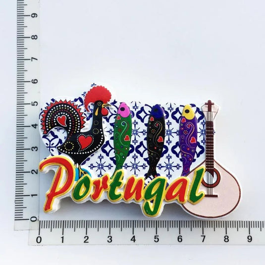 Portugal Lisbon Fridge Magnets Tourist Souvenir Resin Magnetic Refrigerator Stickers Home Decor Collection Gifts for friends - Grand Goldman