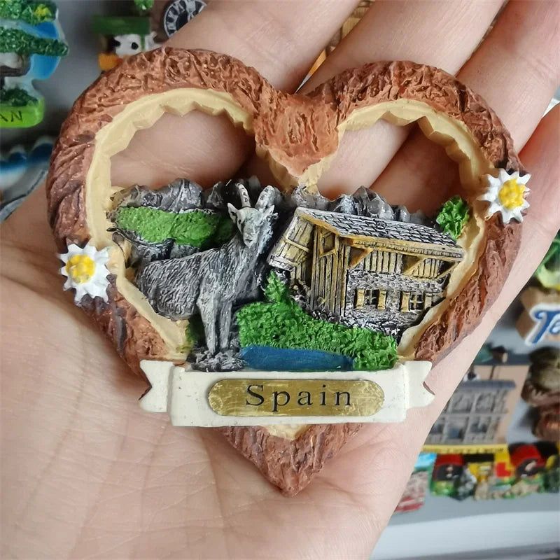 Portugal Philippines Germany Japan Dubai Fridge Magnets Tourist Souvenir Malta Brugge Praha Monaco Spain Refrigerator Stickers - Grand Goldman