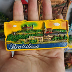 Portugal Philippines Germany Japan Dubai Fridge Magnets Tourist Souvenir Malta Brugge Praha Monaco Spain Refrigerator Stickers - Grand Goldman