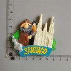 Portugal Philippines Germany Japan Dubai Fridge Magnets Tourist Souvenir Malta Brugge Praha Monaco Spain Refrigerator Stickers - Grand Goldman